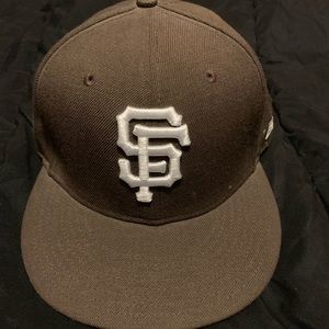 SF Giants Brown 59 fifty hat Size 7 1/8